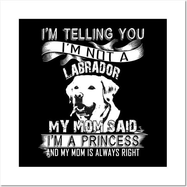 I'm telling you i'm not a labrador Wall Art by mazurprop